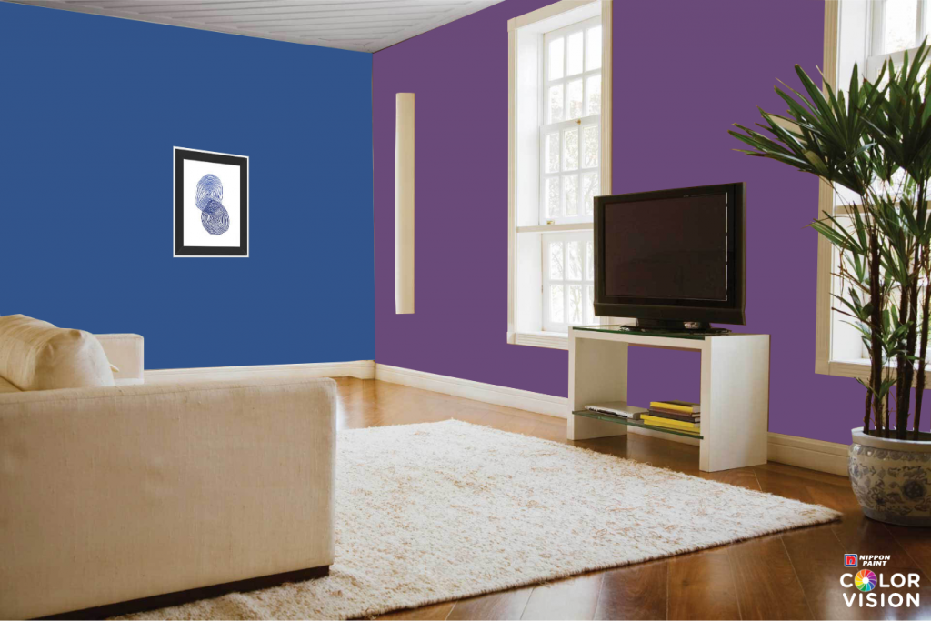 Best Combos For Home Painting Colour Ideas 2020 Nippon Paint - Purple Wall Paint Combinations