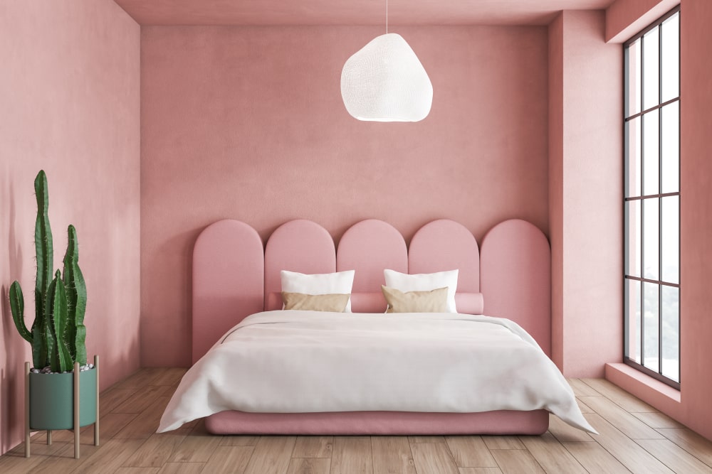 Pink wall paint ideas