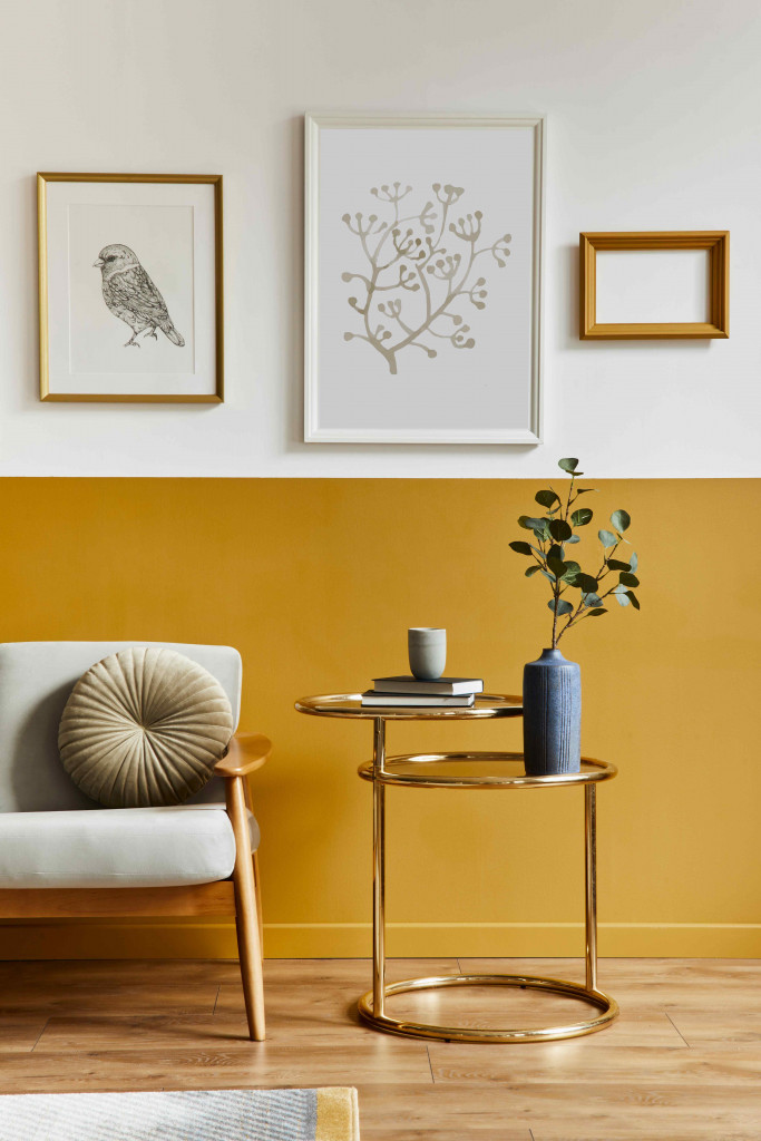 Two Colour Combination for Living Room Walls | Modern - YF Decor-saigonsouth.com.vn