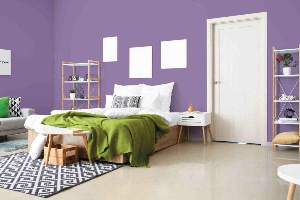 muted purple nippon paint clolor for bedroom