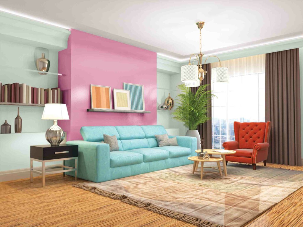 subtle and comforting pink colour for home interior-nipponpaint