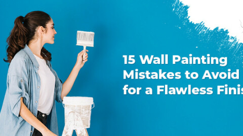 girl painting on wall-wall painting mistakes to avoid blog banner